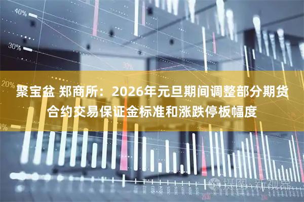 聚宝盆 郑商所：2026年元旦期间调整部分期货合约交易保证金标准和涨跌停板幅度